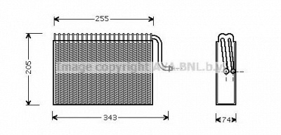AVA QUALITY COOLING olv171 -  Испаритель, кондиционер